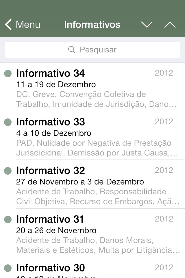 Informativos do TST (Original) screenshot 2