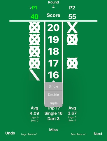 Cricket Darts Scoreboard screenshot 3