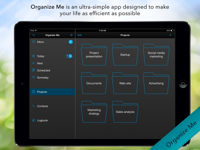 Organize Me for iPad