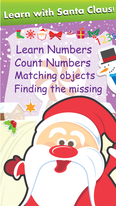 How to cancel & delete Pre k Math Smart Kids - Christmas Numbers Games from iphone & ipad 2