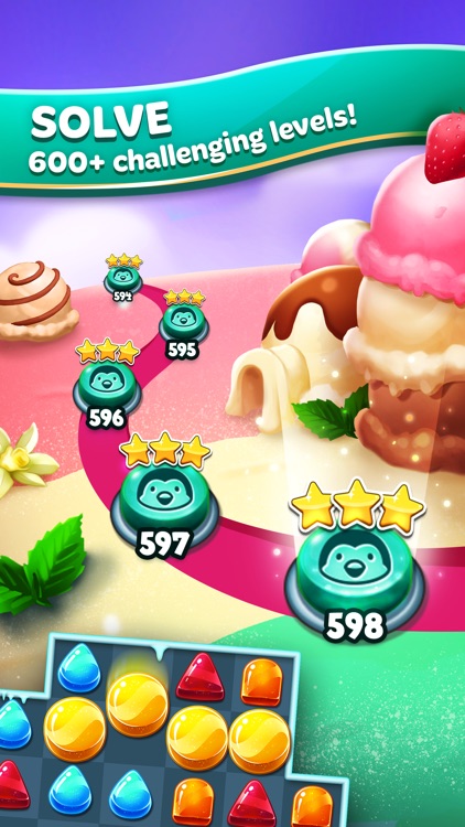 Frozen Frenzy Mania: Challenging Match 3 Games