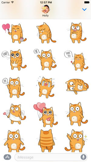 Kitty Cat – Cute Stickers for iMessage(圖3)-速報App