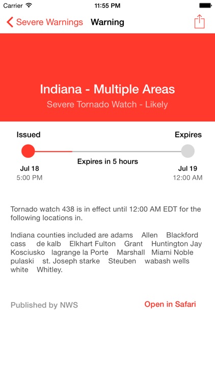 My Hurricane Tracker - Tornado & Hurricane Warning