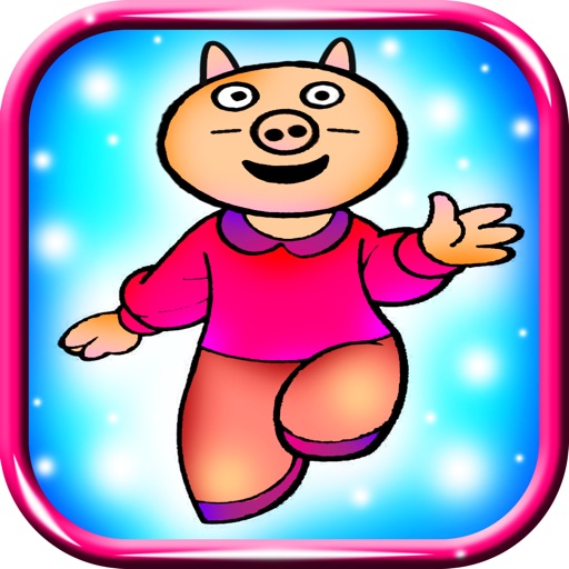 Coloring Fun Children and adults Pig Popper Icon