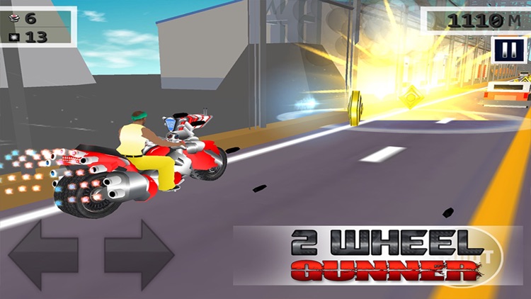 2 Wheel Gunner - Free 3D Ride by Shooting Game screenshot-3