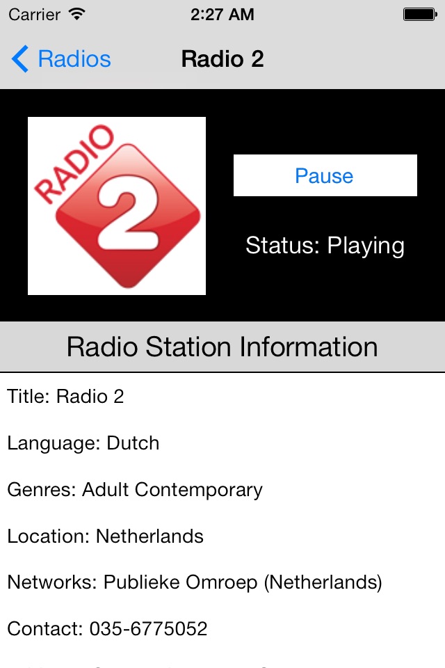 Netherlands Radio Live Player (Nederland / Dutch) screenshot 4