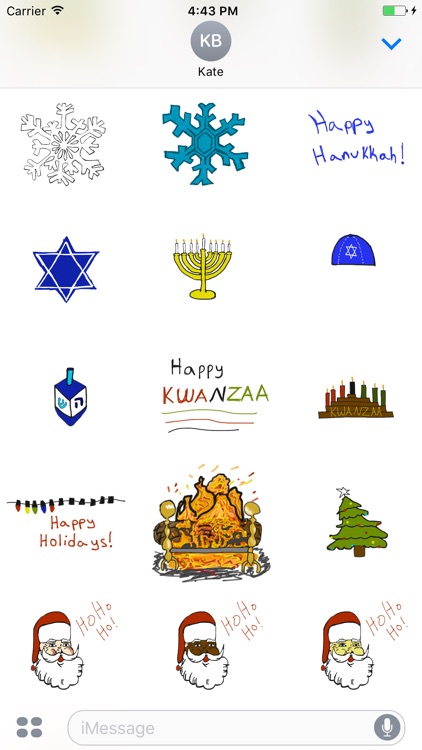 Holiday Doodle Stickers