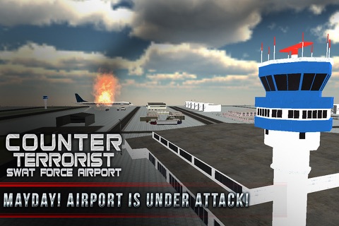 Airplane SWAT Team Force Elite Sniper Mission 3D Hostage screenshot 4