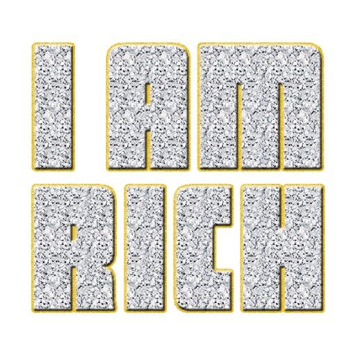 I Am Rich - Bling Stickers