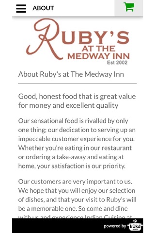 Ruby's At The Medway Inn Indian Takeaway screenshot 4