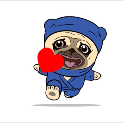 Animated Pug Sticker icon