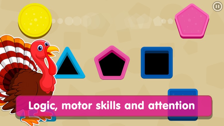 Smart Baby Shapes: Learning games for toddler kids