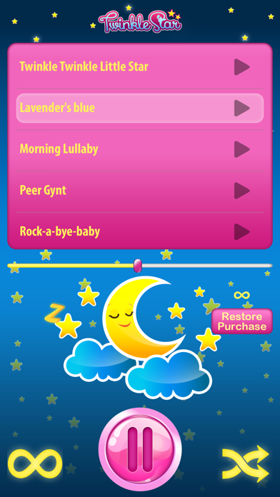 How to cancel & delete Twinkle Star Baby Lullaby Set Sleep Well Melodies from iphone & ipad 3