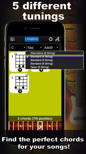 Bass Chords Compass Lite - learn the chord charts(圖2)-速報App