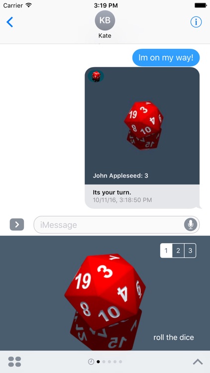 RPG D20 Role-Player Dice for iMessage