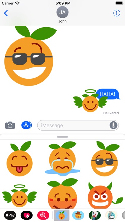 Clementine Orange Stickers