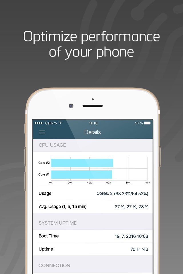 System Status - Activity Monitor of Network & CPU screenshot 3