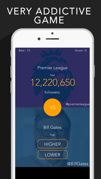 The Higher Lower Game! Followers Quiz for Twitter screenshot-3