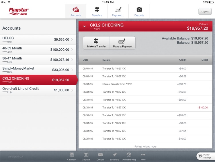 Flagstar Bank for iPad screenshot-3