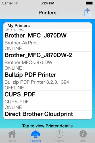 gCloud Print screenshot 2