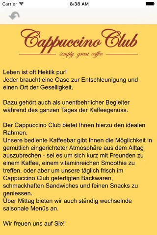 Cappuccino-Club screenshot 2