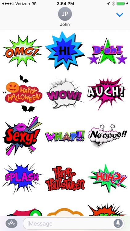 Comic Stickers for iMessages screenshot-3