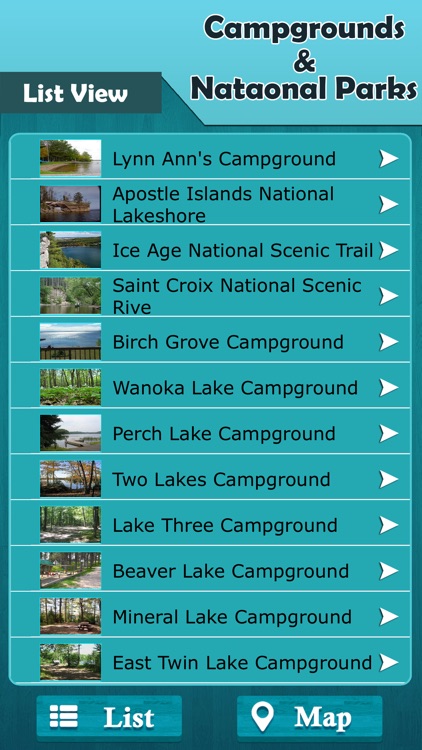 Wisconsin - Campgrounds & National Parks
