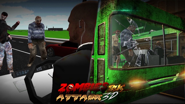 Crazy City Bus Catcher smash Zombie 3D Car Game(圖3)-速報App