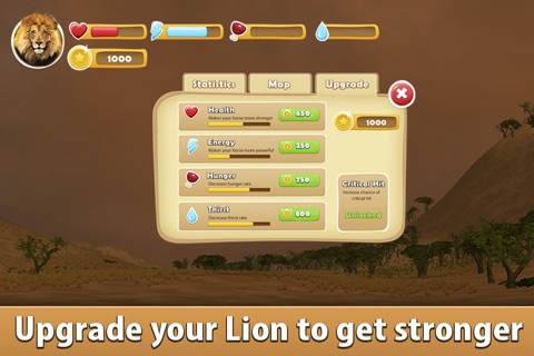 Lion Simulator: Wild African Animal Full screenshot 3