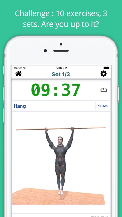 Pull-up Bar Workout Challenge Free - Build muscles screenshot 2