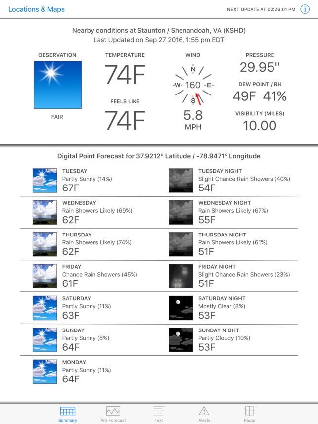 Wx for iPad