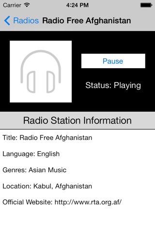 Afghanistan Radio Live Player (Afghan / Persian / Dari / Pashto / فارسی رادیو / افغانستان) screenshot 4