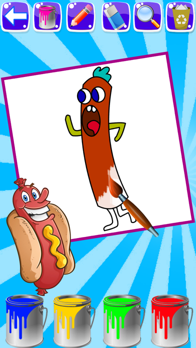 Sausage Coloring Book Games screenshot 3