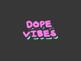 Dope Vibes - Totally Dank Flashing Cloud Stickers