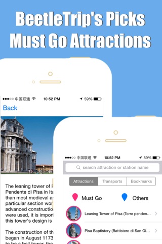 Pisa travel guide and offline city map, Beetletrip Augmented Reality Italy Pisa Metro Train and Walks screenshot 4