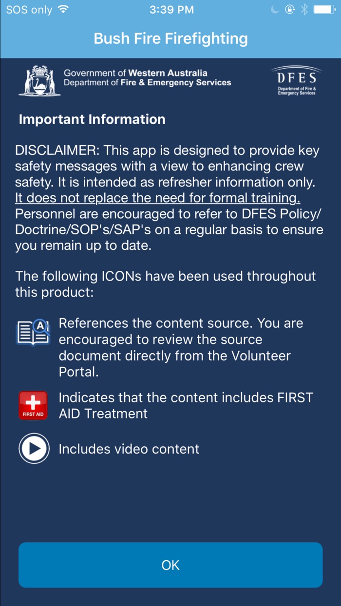 DFES Bushfire Aide Memoire