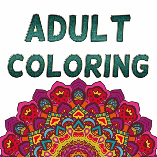 Adult Coloring Book Color Therapy Pages Stress iOS App