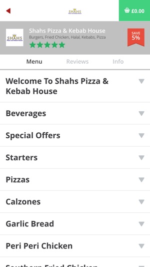 Shah's Pizza & Kebab House(圖2)-速報App