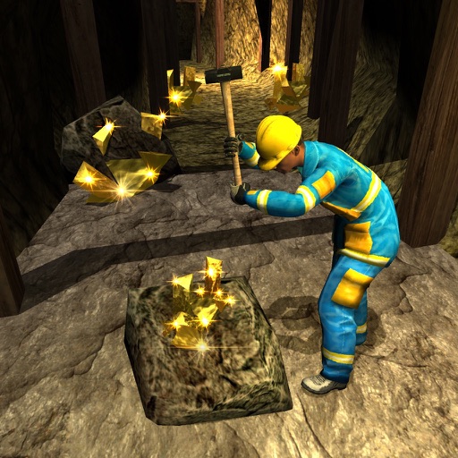 Cave Mine Construction 3D Icon