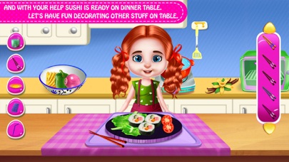 Sushi Recipe- Food Making Game screenshot 2