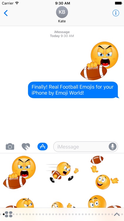 Football Emoji Stickers