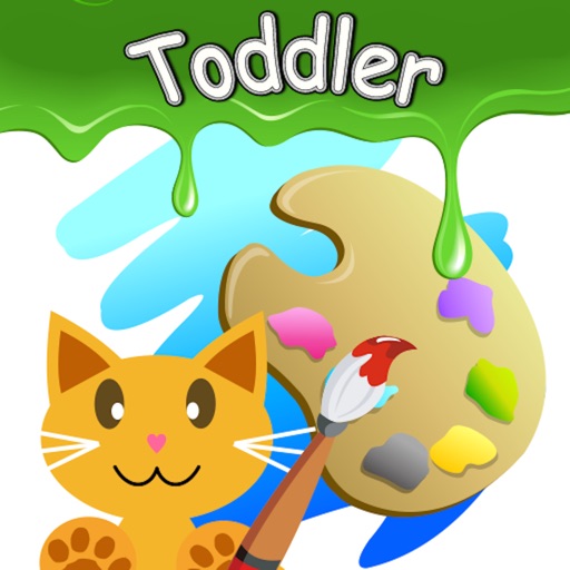 Infant coloring book kids toddler  QCat iOS App