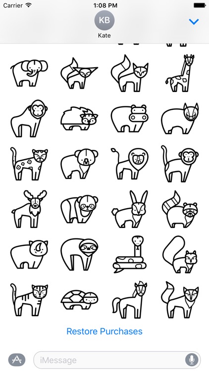 Animal Sticker Set screenshot-3