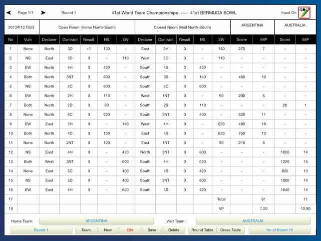 BridgeTeamScore(圖2)-速報App