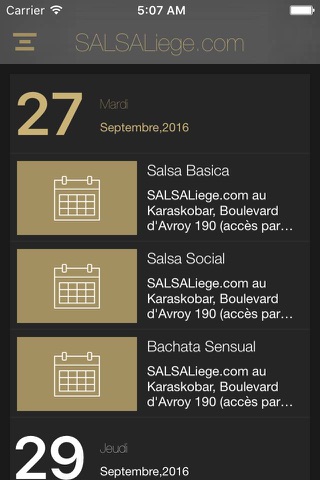 SALSALiege.com screenshot 2