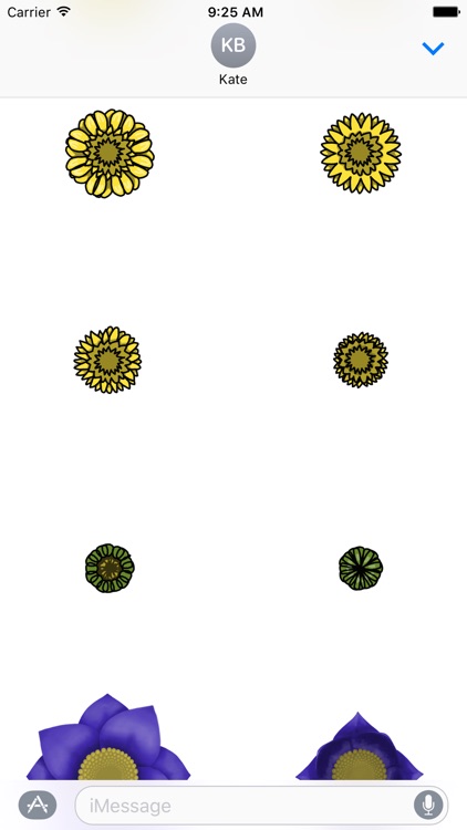 Flower Stickers for iMessage screenshot-3