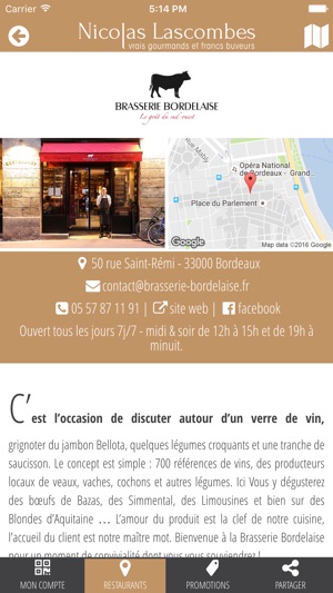 Les Restaurants de Nicolas Lascombes(圖4)-速報App