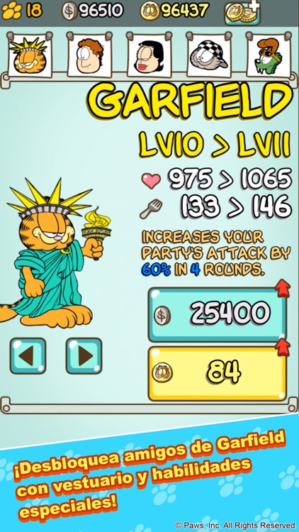 La Defensa de Garfield 3: Lucha de Dieta screenshot-3