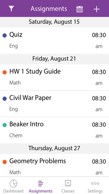 Homework Suite Student Planner & Syllabus Schedule screenshot-2