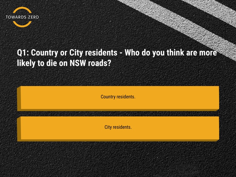 Towards Zero Road Safety Quiz